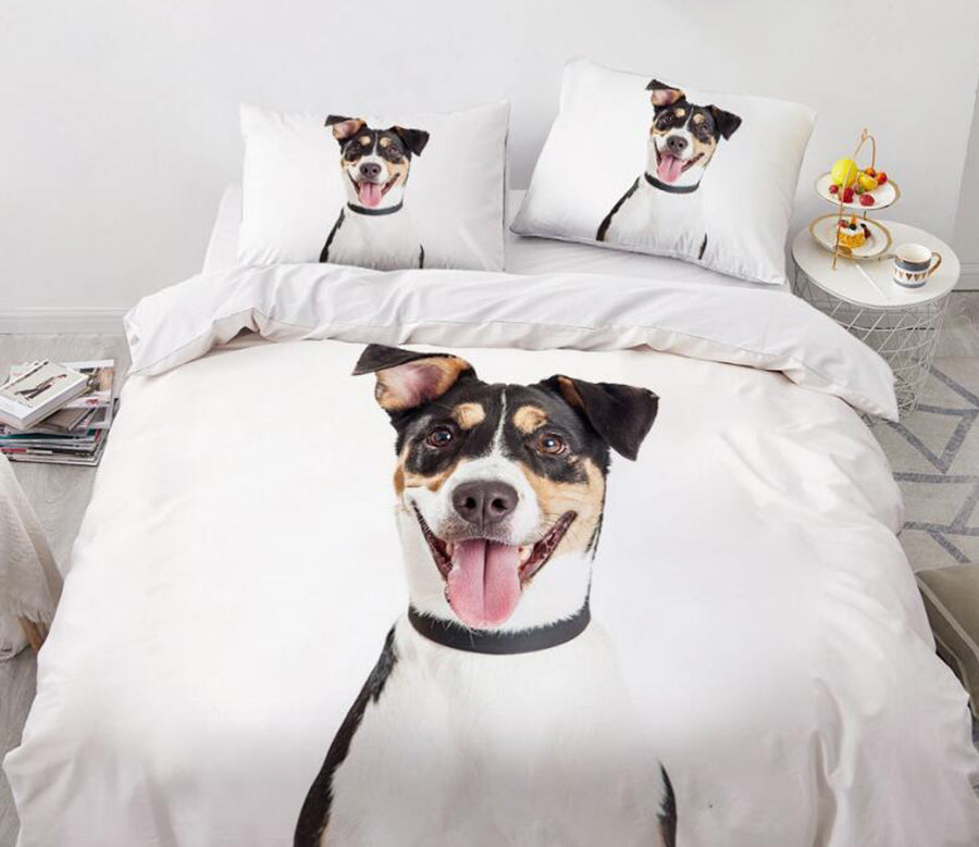3D Puppy 7792 Bed Pillowcases Quilt