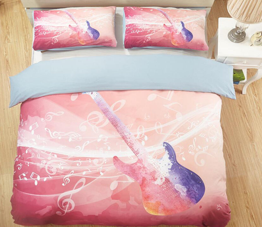 3D Guitar 1140 Bed Pillowcases Quilt