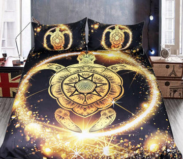 3D Dazzling Sea Turtle 1087 Bed Pillowcases Quilt