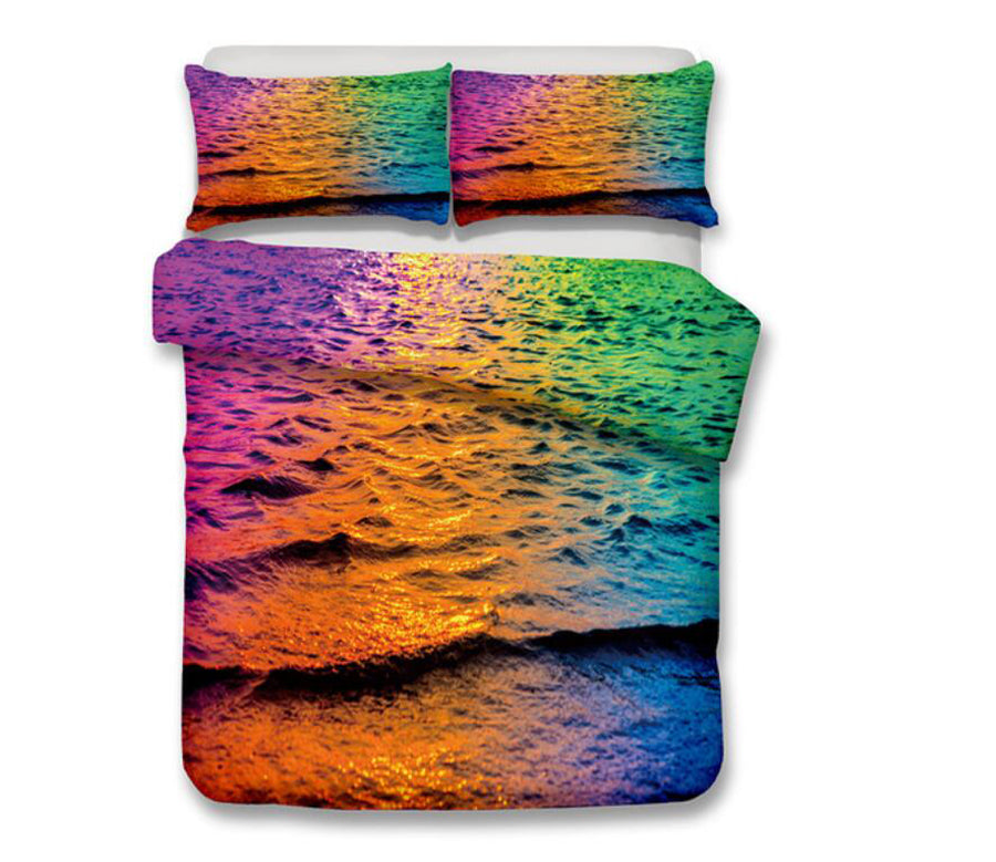 3D Color Sea 1022 Bed Pillowcases Quilt