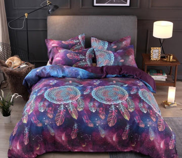 3D Fuchsia Three Dream Catchers 66102 Bed Pillowcases Quilt