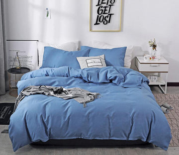 3D Dark Blue 1082 Bed Pillowcases Quilt