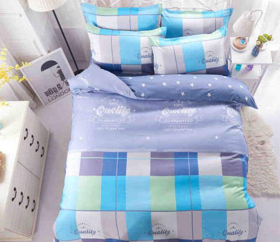 3D Color Grid 8137 Bed Pillowcases Quilt