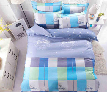 3D Color Grid 8137 Bed Pillowcases Quilt