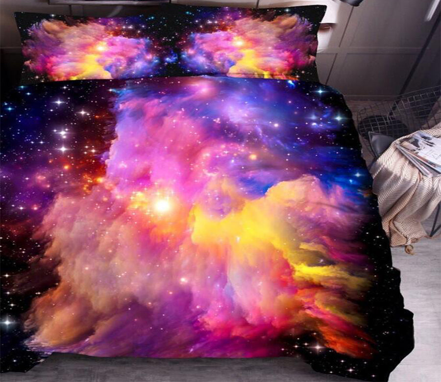 3D Starry Sky 9107 Bed Pillowcases Quilt