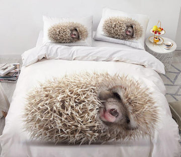 3D Little Hedgehog 77135 Bed Pillowcases Quilt