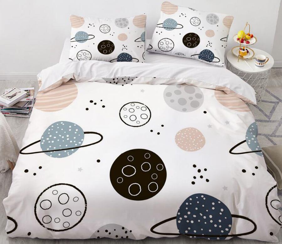 3D Cartoons Planet 021 Bed Pillowcases Quilt