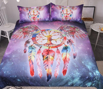 3D Wing Star 9054 Bed Pillowcases Quilt