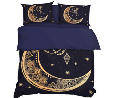 3D Moon Star Totem 11170 Bed Pillowcases Quilt