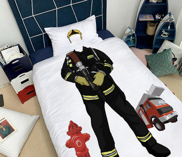 3D Fire Brigade Clothing 1189 Bed Pillowcases Quilt