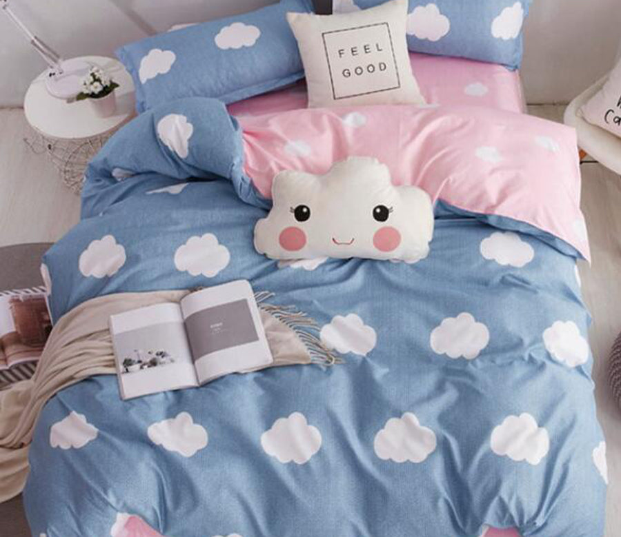 3D Blue White Clouds 8165 Bed Pillowcases Quilt