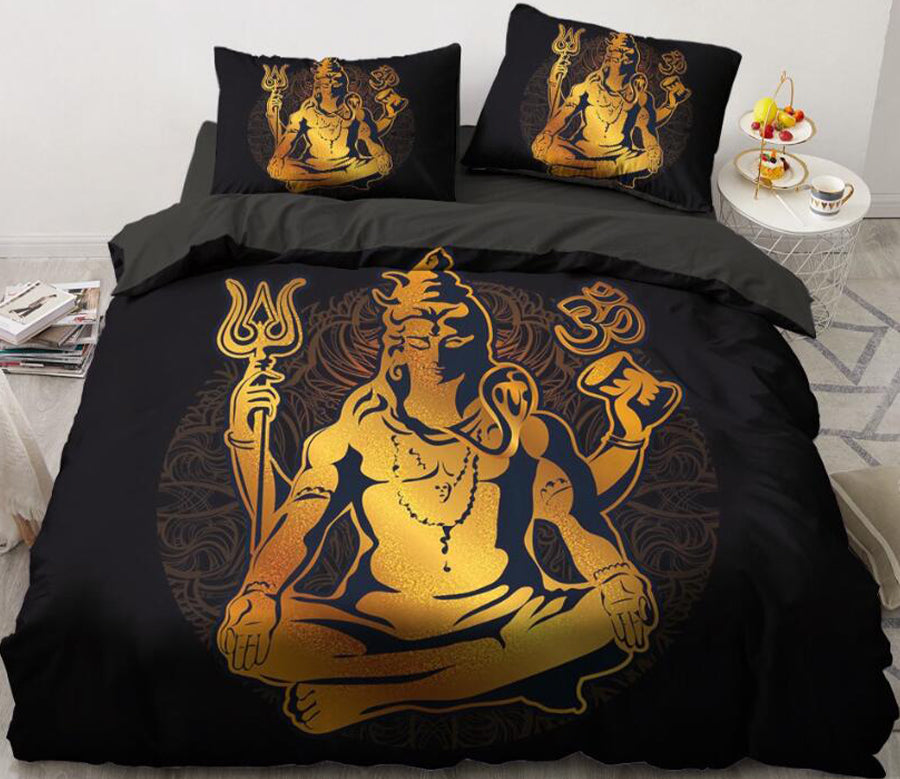 3D Gold Male 5571 Bed Pillowcases Quilt