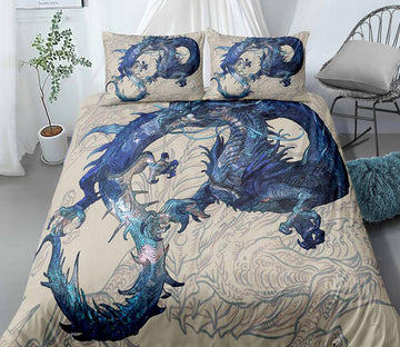 3D Dragon 0029 Bed Pillowcases Quilt