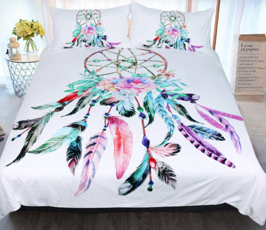3D Dreamcatcher 1037 Bed Pillowcases Quilt