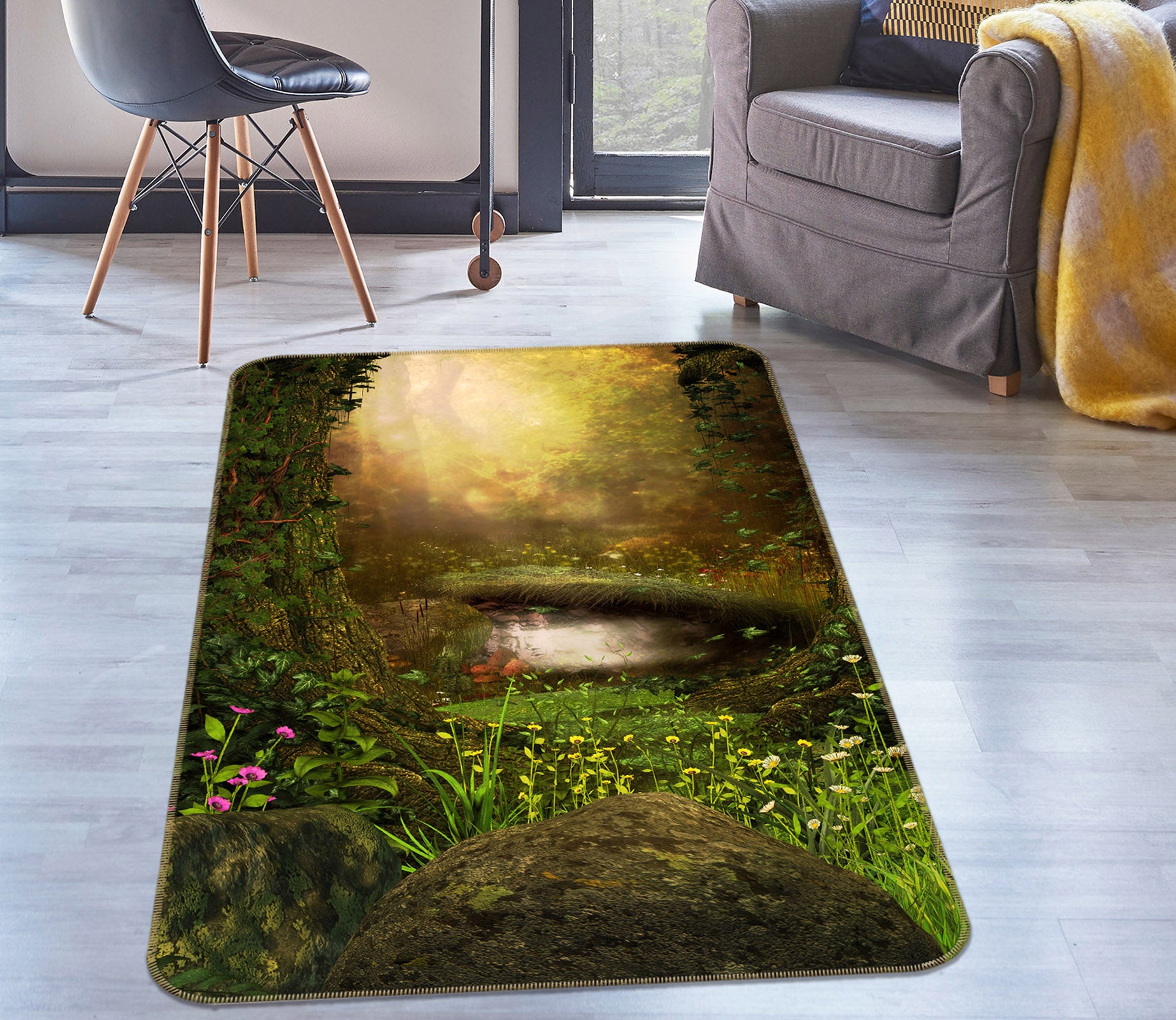 3D Grass 26017 Non Slip Rug Mat