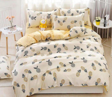 3D Small Pineapple 6638 Bed Pillowcases Quilt