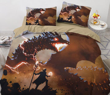 3D Dragon People 7720 Bed Pillowcases Quilt