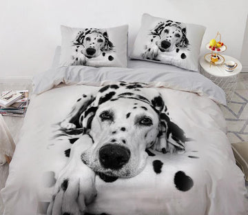 3D Spot Dog 7786 Bed Pillowcases Quilt