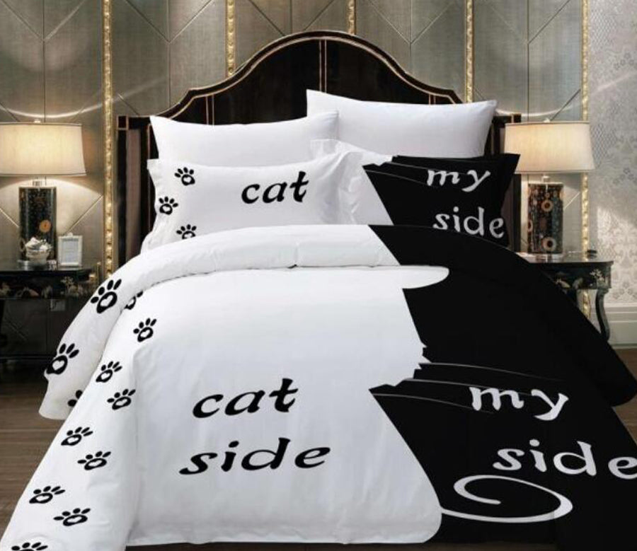 3D Black And White 1157 Bed Pillowcases Quilt