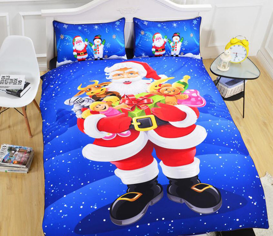 3D New Santa 1180 Bed Pillowcases Quilt