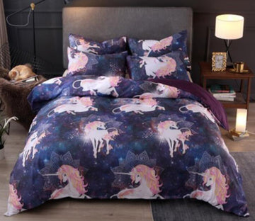 3D Many Little Unicorns 66129 Bed Pillowcases Quilt