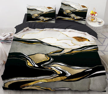 3D Mountains 8879 Bed Pillowcases Quilt