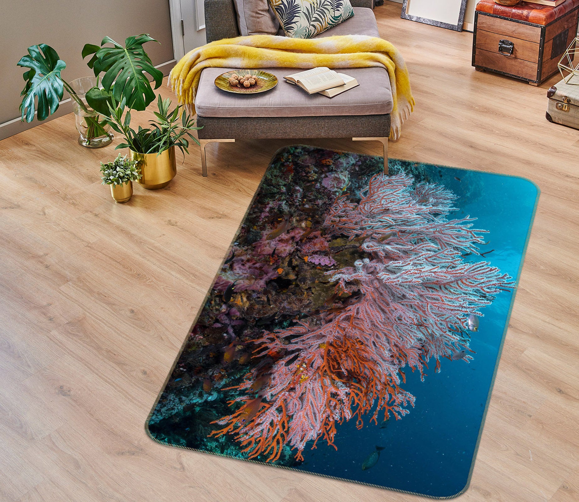 3D Coral 26063 Non Slip Rug Mat
