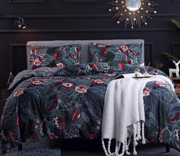 3D Flower Language Flow 1122 Bed Pillowcases Quilt