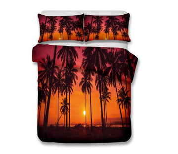 3D Coconut Grove 1019 Bed Pillowcases Quilt