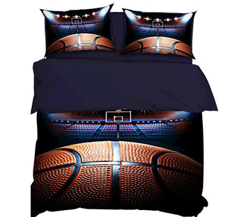 3D Basketball Court 9059 Bed Pillowcases Quilt