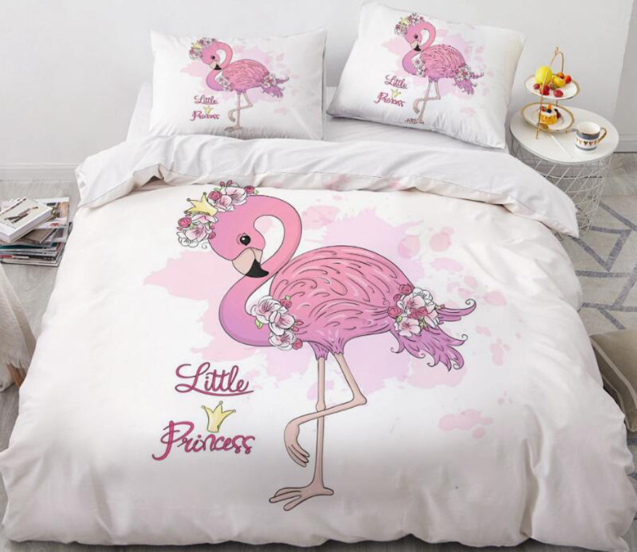 3D Cartoons Flamingo 55135 Bed Pillowcases Quilt