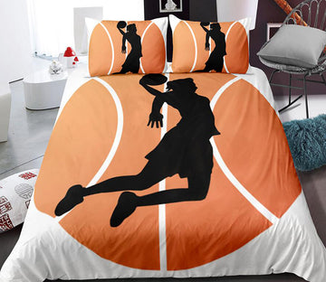 3D Basketball Shooting Action 0125 Bed Pillowcases Quilt