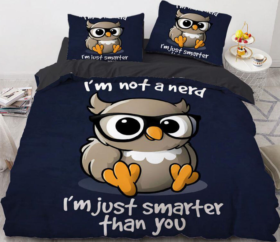 3D Cartoons Owl 8810 Bed Pillowcases Quilt