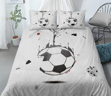 3D Football Dice 0095 Bed Pillowcases Quilt