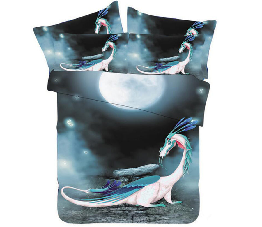 3D Little White Flying 1155 Bed Pillowcases Quilt