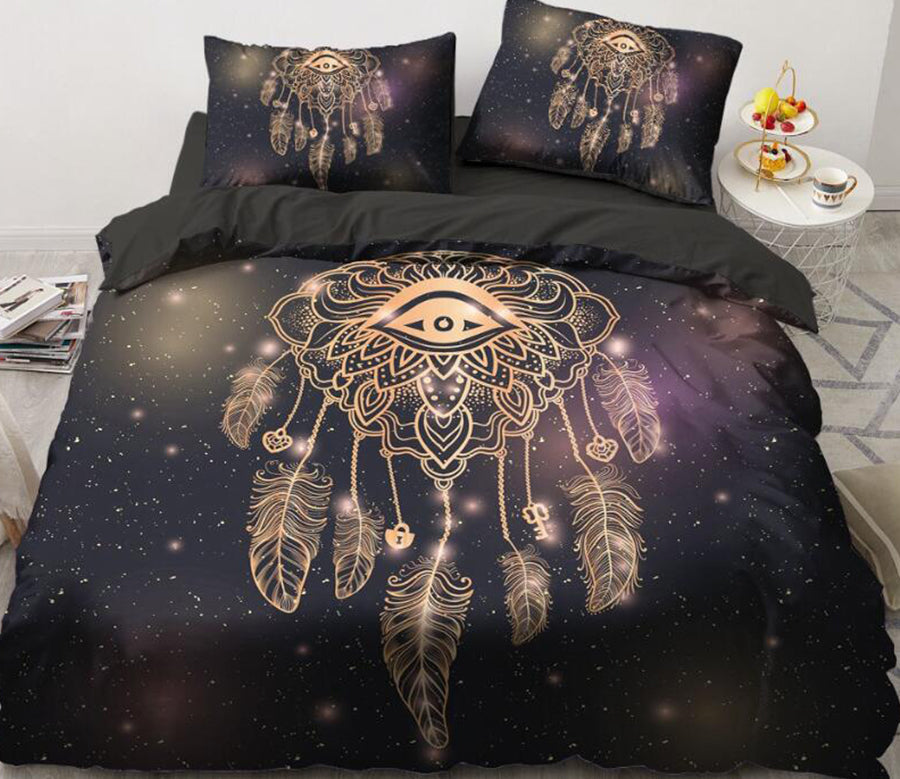 3D All Seeing Eye Dreamcatcher 88158 Bed Pillowcases Quilt