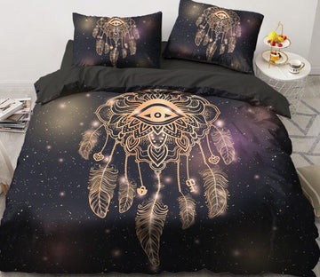 3D All Seeing Eye Dreamcatcher 88158 Bed Pillowcases Quilt