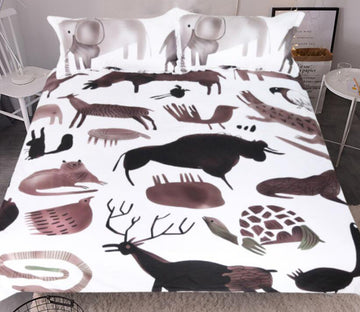 3D Animals 9020 Bed Pillowcases Quilt