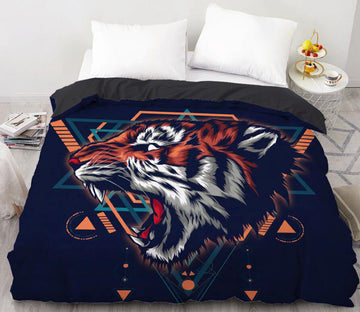3D Tiger 99196 Bed Pillowcases Quilt