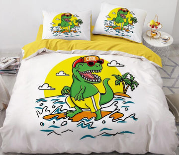 3D Cartoons Dinosaur 55126 Bed Pillowcases Quilt