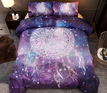 3D Starry Sky Dreamcatcher 6631 Bed Pillowcases Quilt