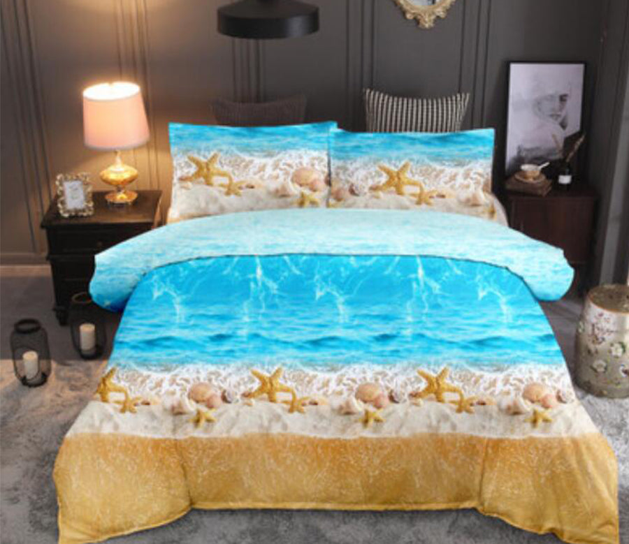 3D Seaside Beach Starfish 1168 Bed Pillowcases Quilt