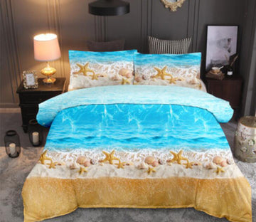 3D Seaside Beach Starfish 1168 Bed Pillowcases Quilt