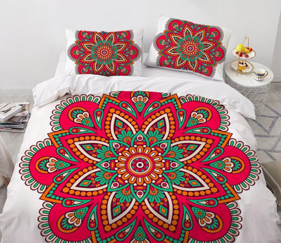 3D Red Pattern Totem 88170 Bed Pillowcases Quilt