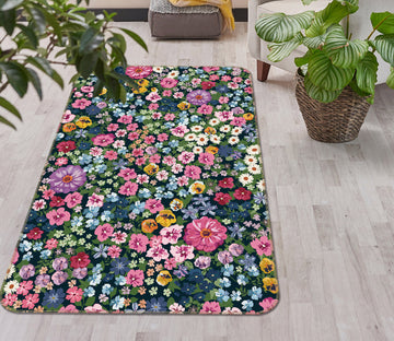 3D Flower Sea 26097 Non Slip Rug Mat