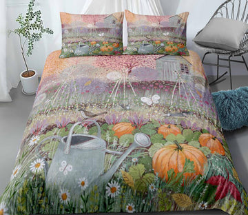 3D Garden Pumpkin 1116 Bed Pillowcases Quilt