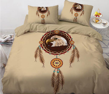 3D Eagle Head Dream Catcher 88151 Bed Pillowcases Quilt