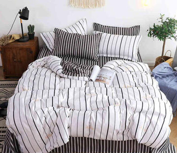 3D Vertical Stripes 8110 Bed Pillowcases Quilt