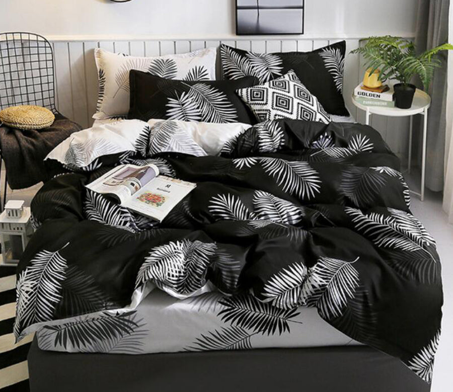 3D Feather Night 1113 Bed Pillowcases Quilt