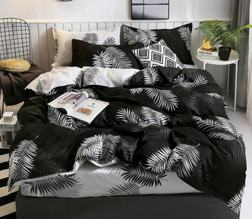 3D Feather Night 1113 Bed Pillowcases Quilt